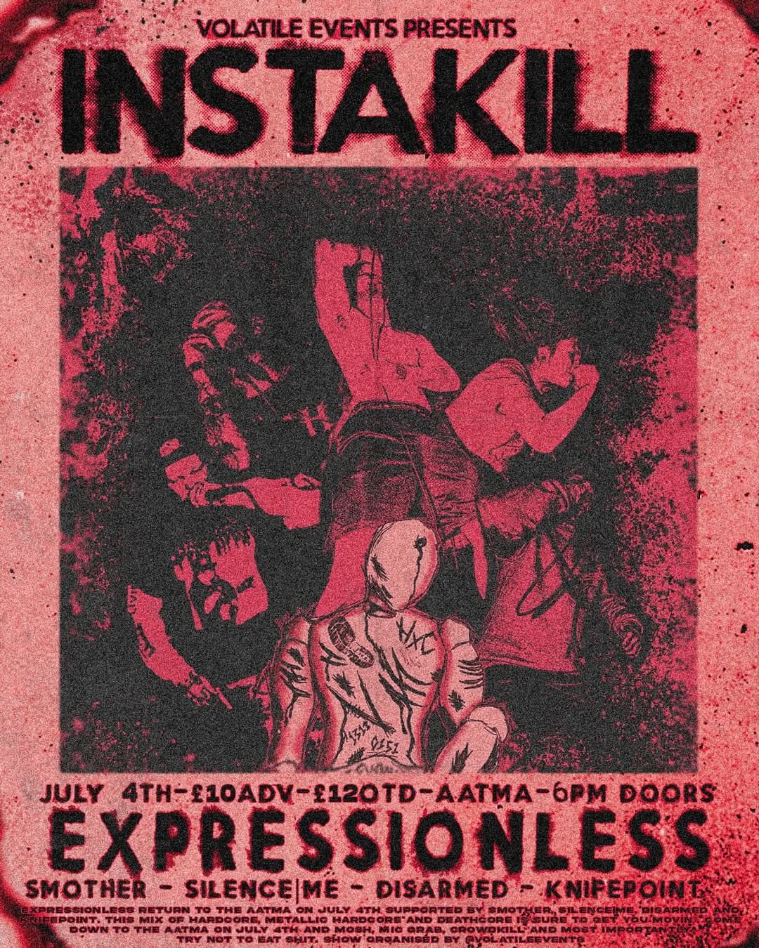 Instakill – Expressionless, Smother, Witherhorde, Disarmed and Knifepoint