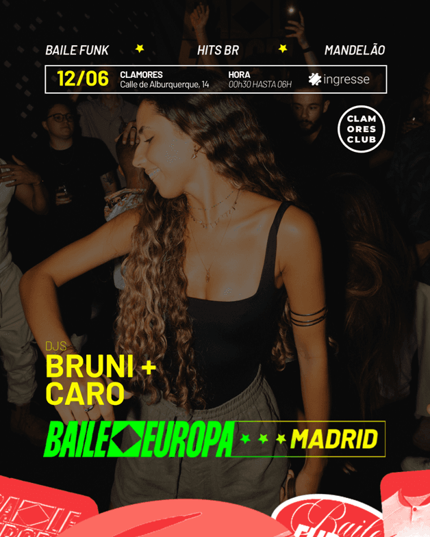 Baile Europa: Back to Clamores (Afrobeat, Funk Carioca, Mandelão)