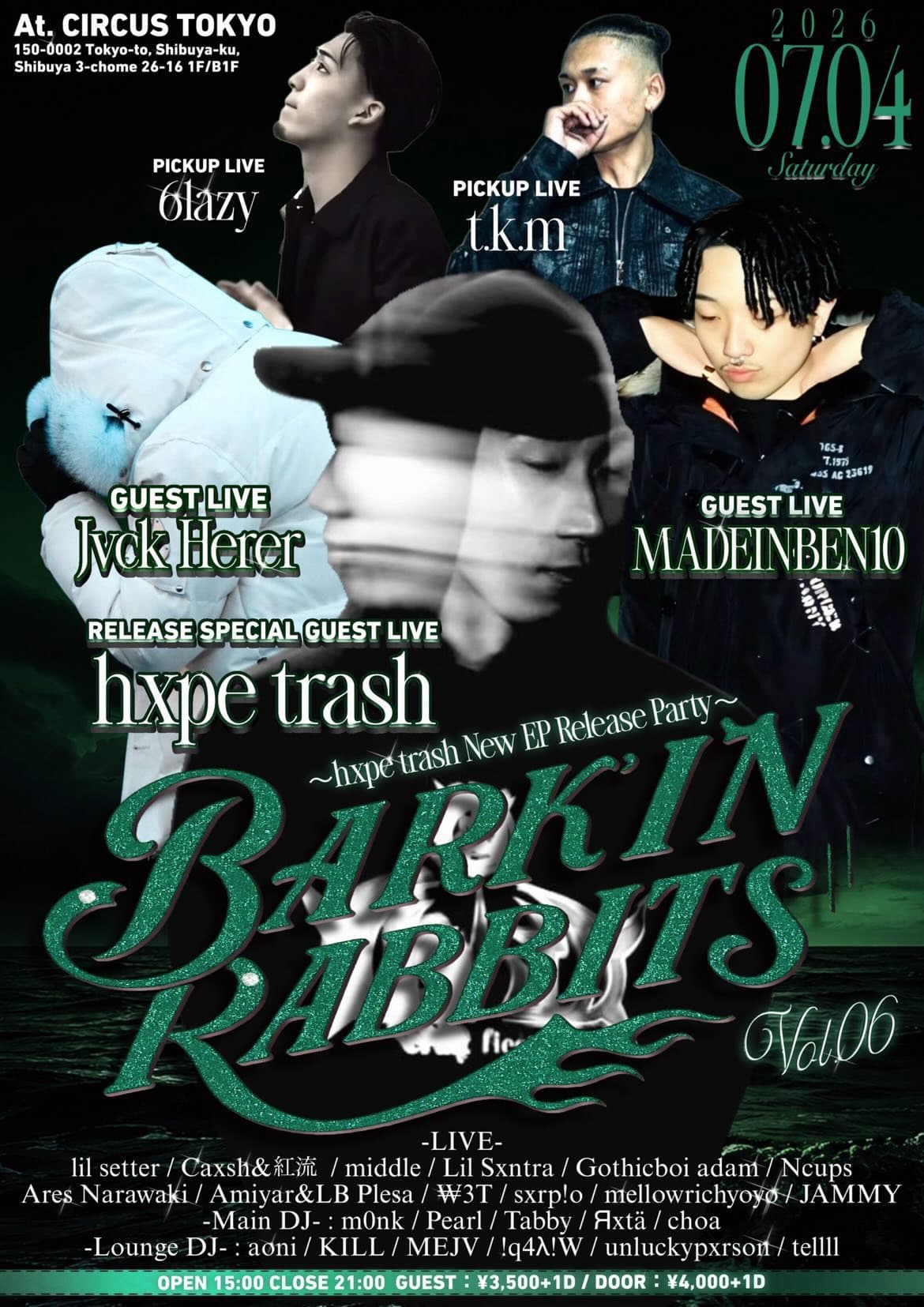 BARK’IN RABBITS vol.6
