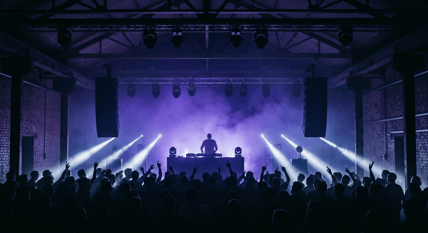 Live music performance inside a concert hall in Bristol