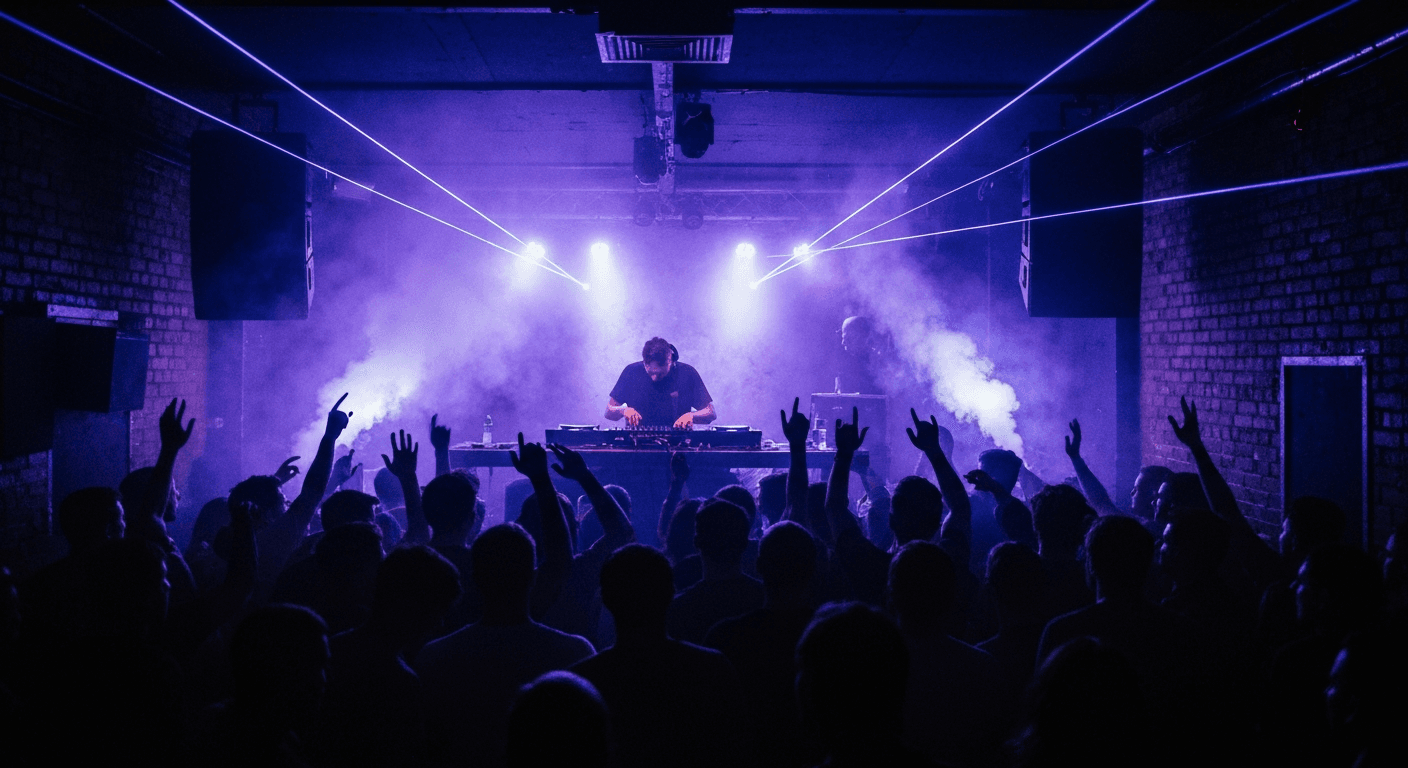 Live music performance inside a concert hall in Edinburgh