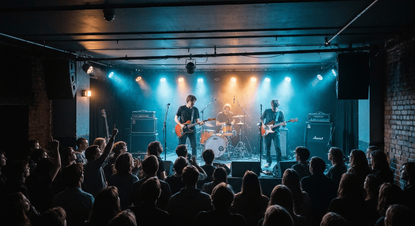 Live music performance inside a concert hall in Halifax