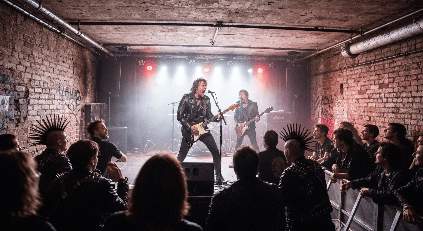 Live music performance inside a concert hall in Ipswich