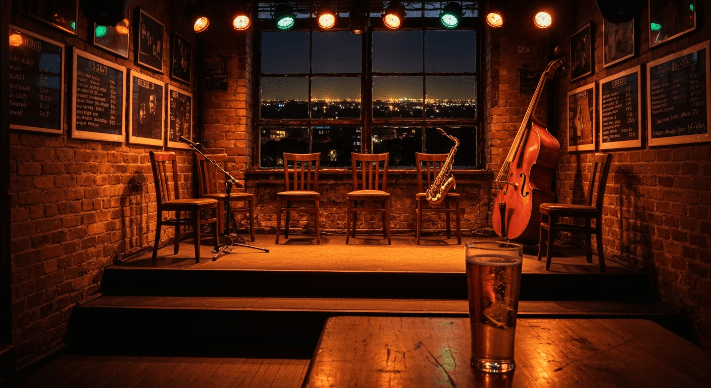 Live music performance inside a concert hall in Johannesburg