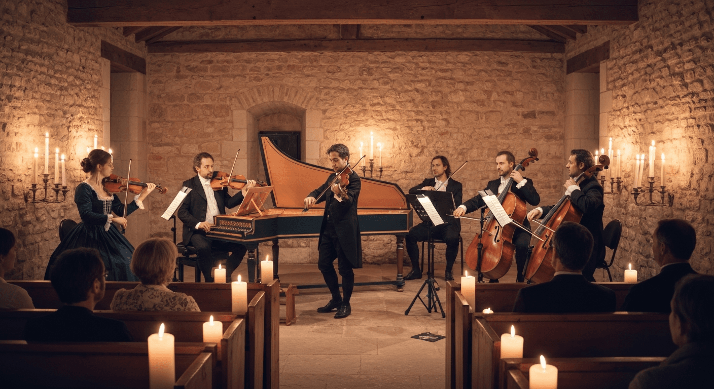 Live music performance inside a concert hall in Magdeburg