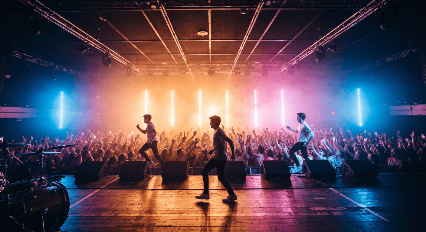 Live music performance inside a concert hall in Orlando