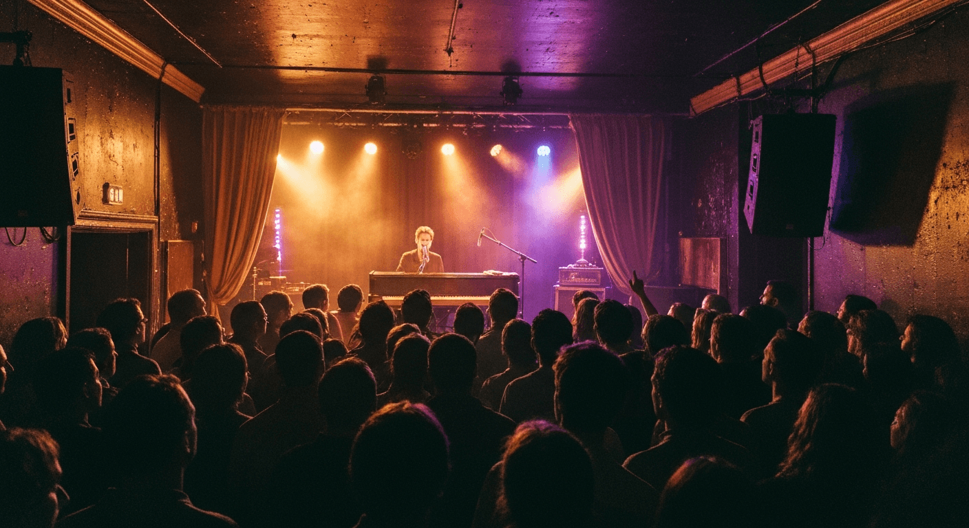 Live music performance inside a concert hall in Southampton