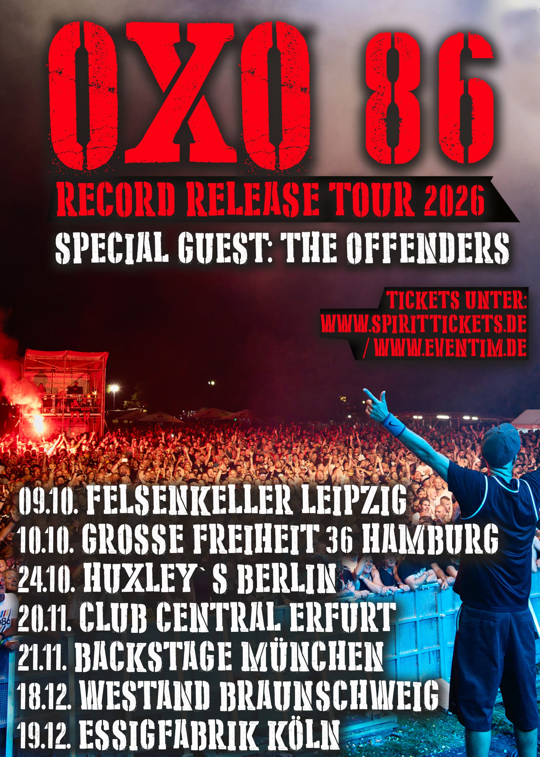 OXO 86 - Record Release Tour 2026