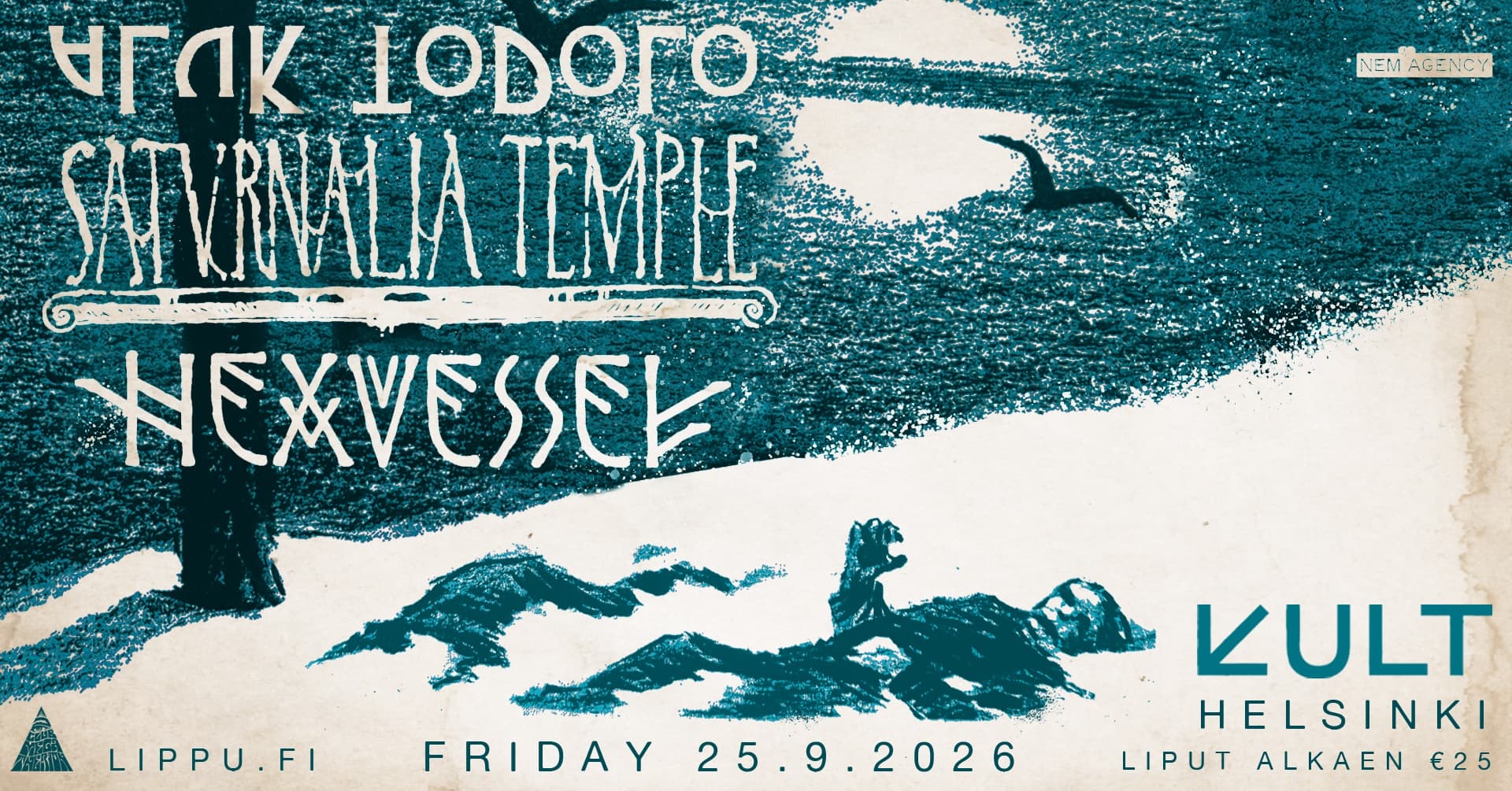 Aluk Todolo (FR) + Saturnalia Temple (SE) + Hexwessel (FI)