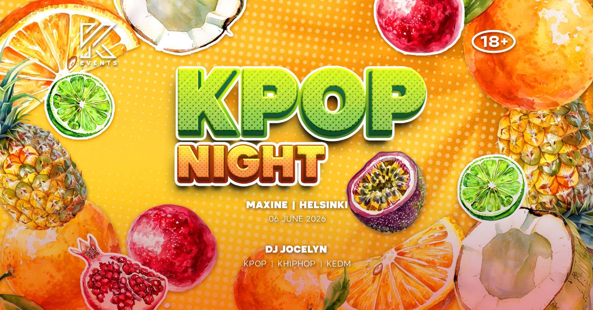 OfficialKevents | Helsinki :Kpop & Khiphop @Maxine 6.6 Pe