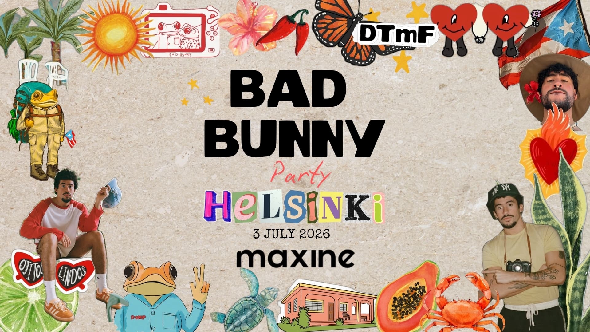 Bad Bunny Party Helsinki@Maxine  3.7 Pe