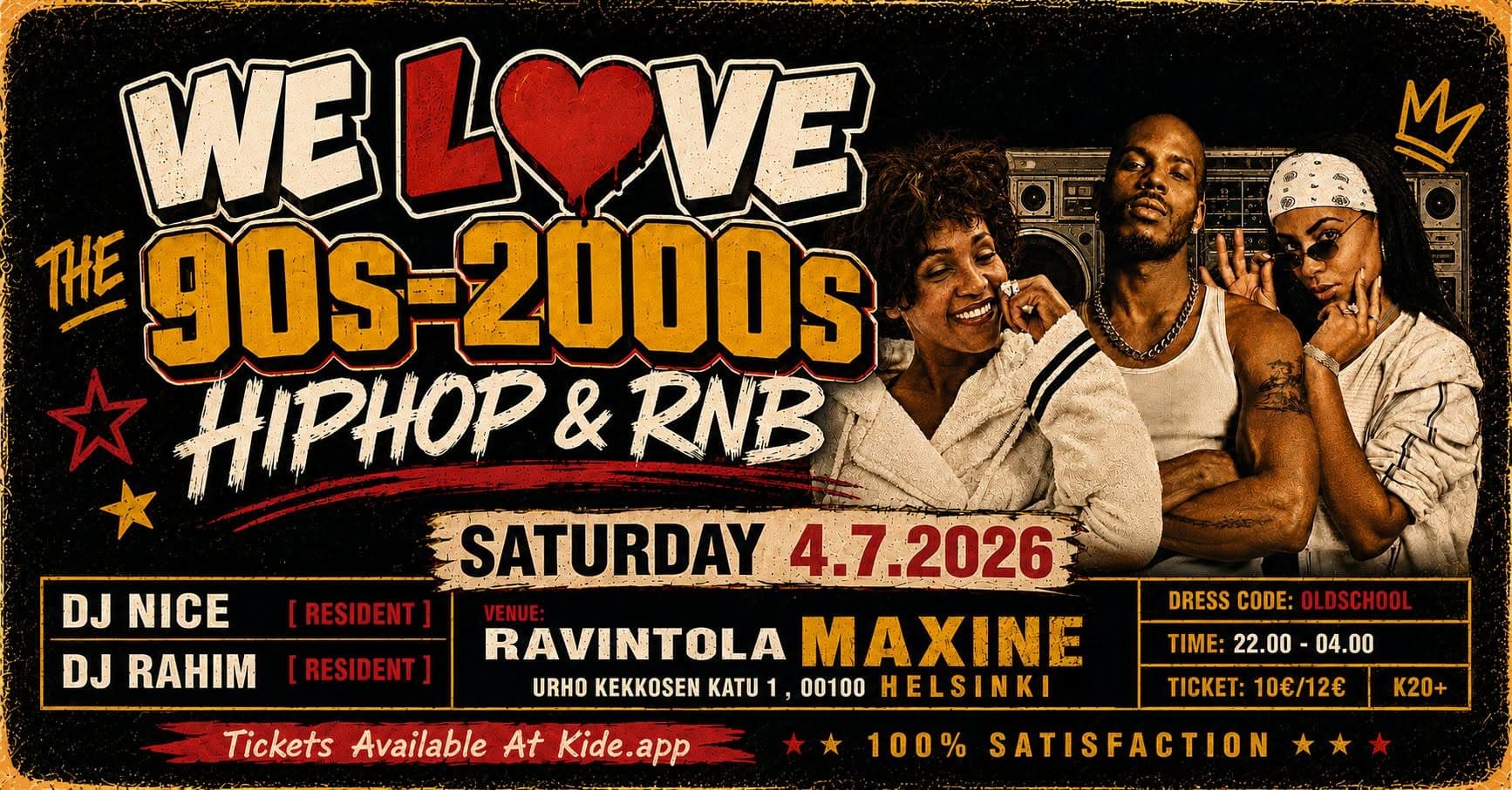 WE Love the 90s-2000s Hip Hop & RnB @ Macine 4.7 Saturday