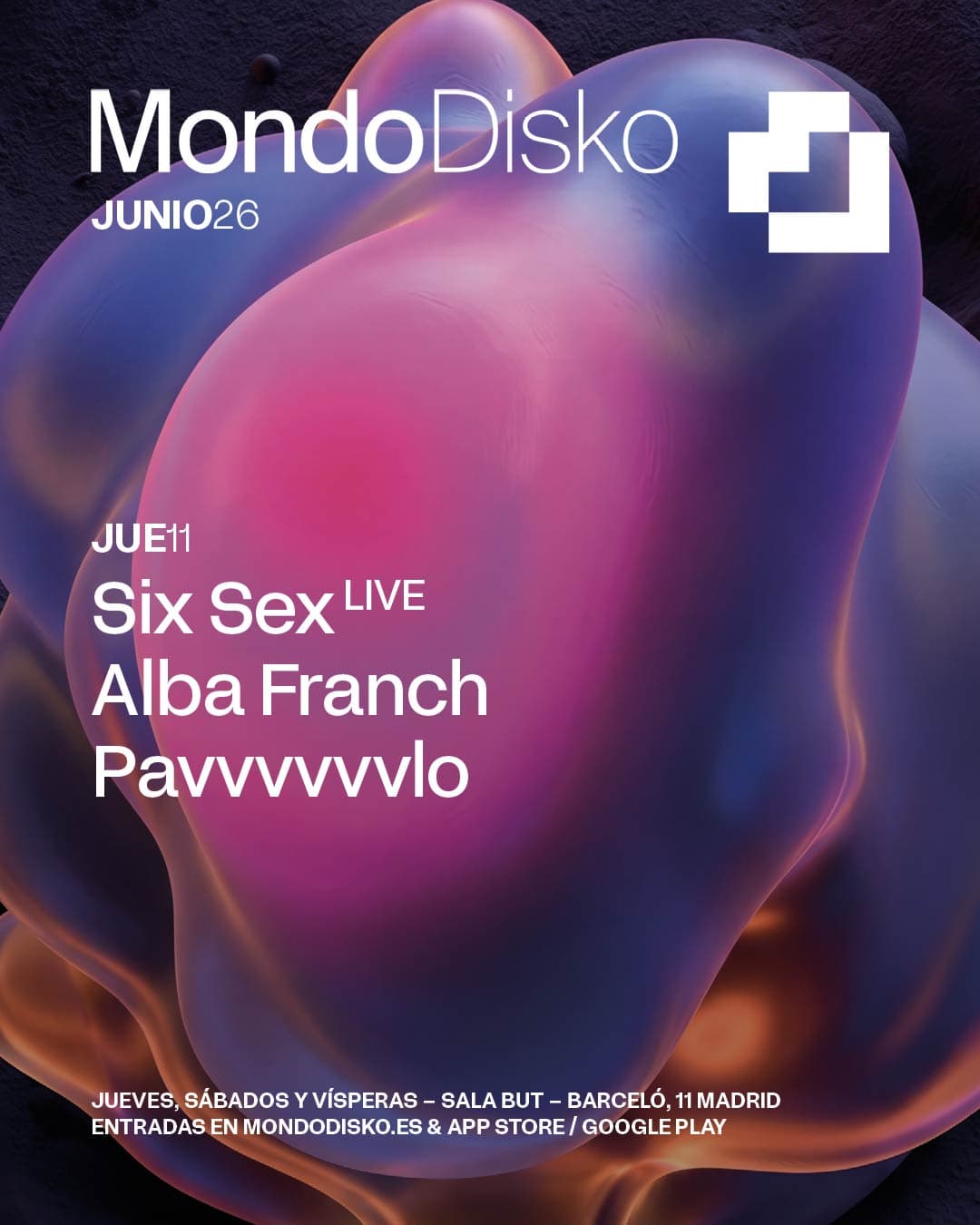 SIX SEX LIVE / ALBA FRANCH / PAVVVVVVLO