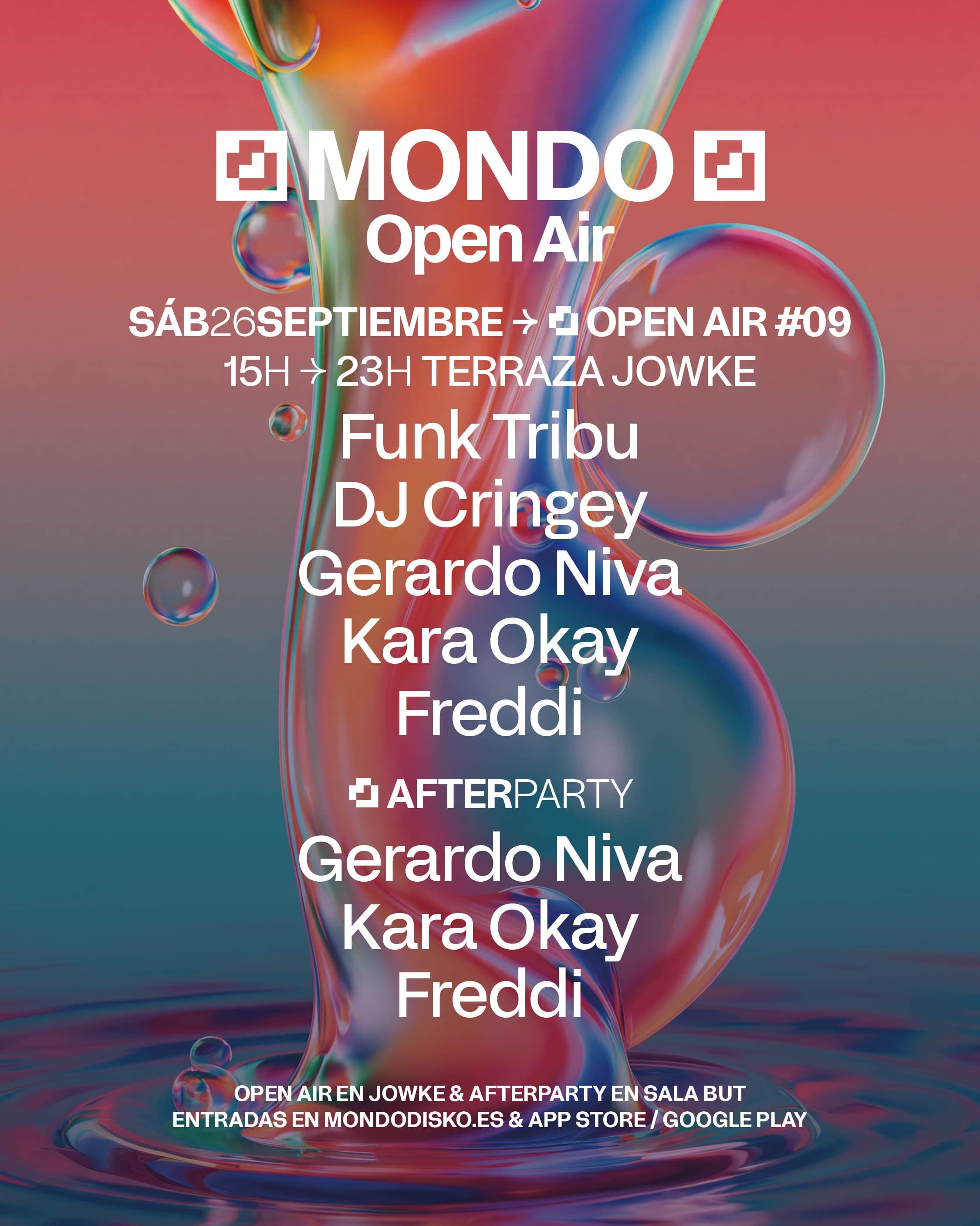 MONDO OPEN AIR #9 : FUNK TRIBU / DJ CRINGEY / GERARDO NIVA / KARA OKAY / FREDDI