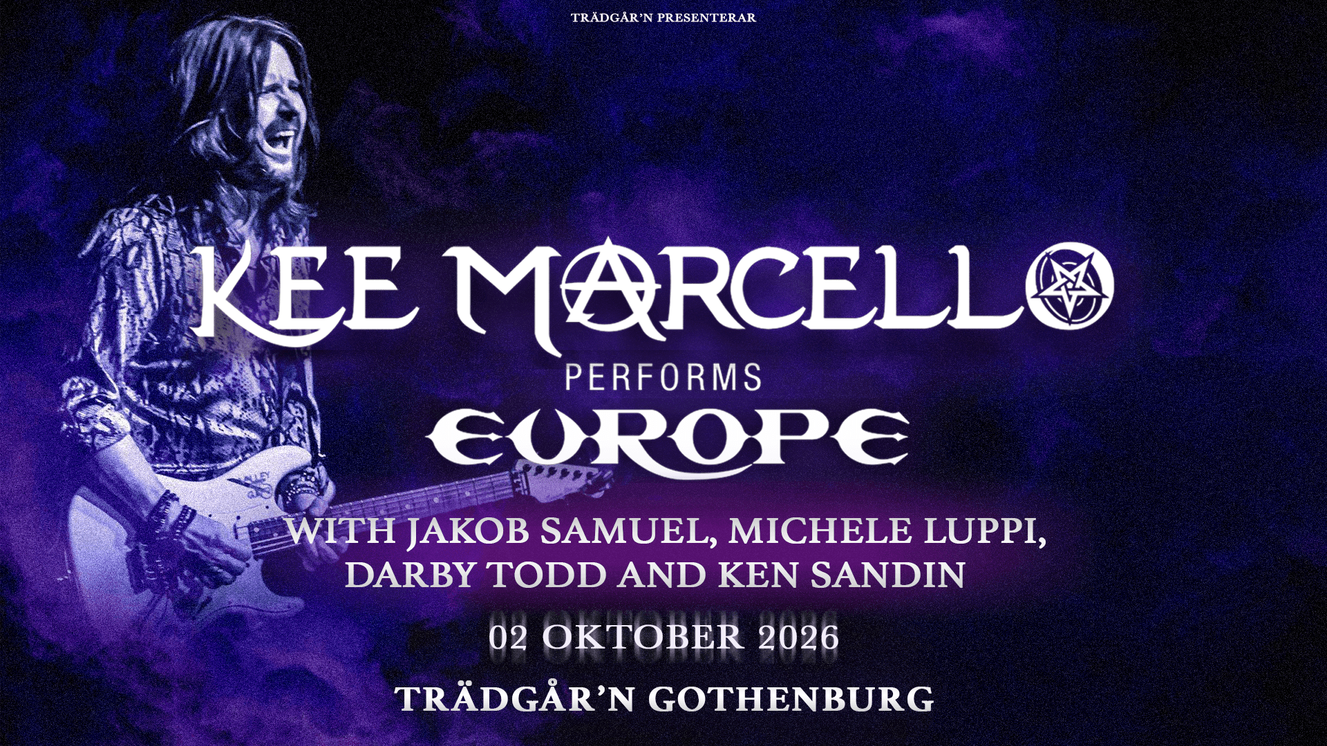 KEE MARCELLO PERFORMS EUROPE - 2 OKT - TRÄDGÅRN