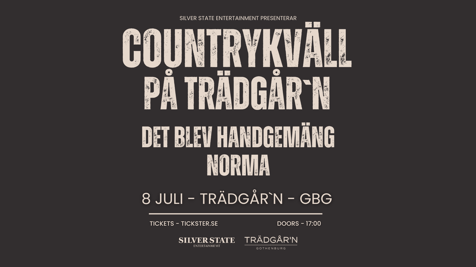 Countrykväll på Trädgår´n | 8:e juli