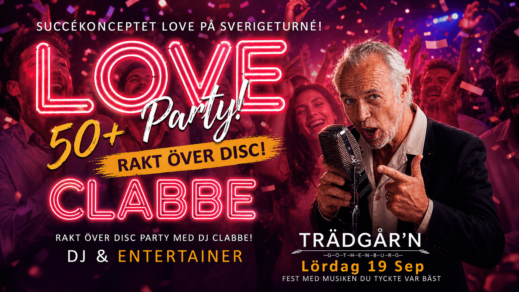Love 50+ party Trädgår´n
