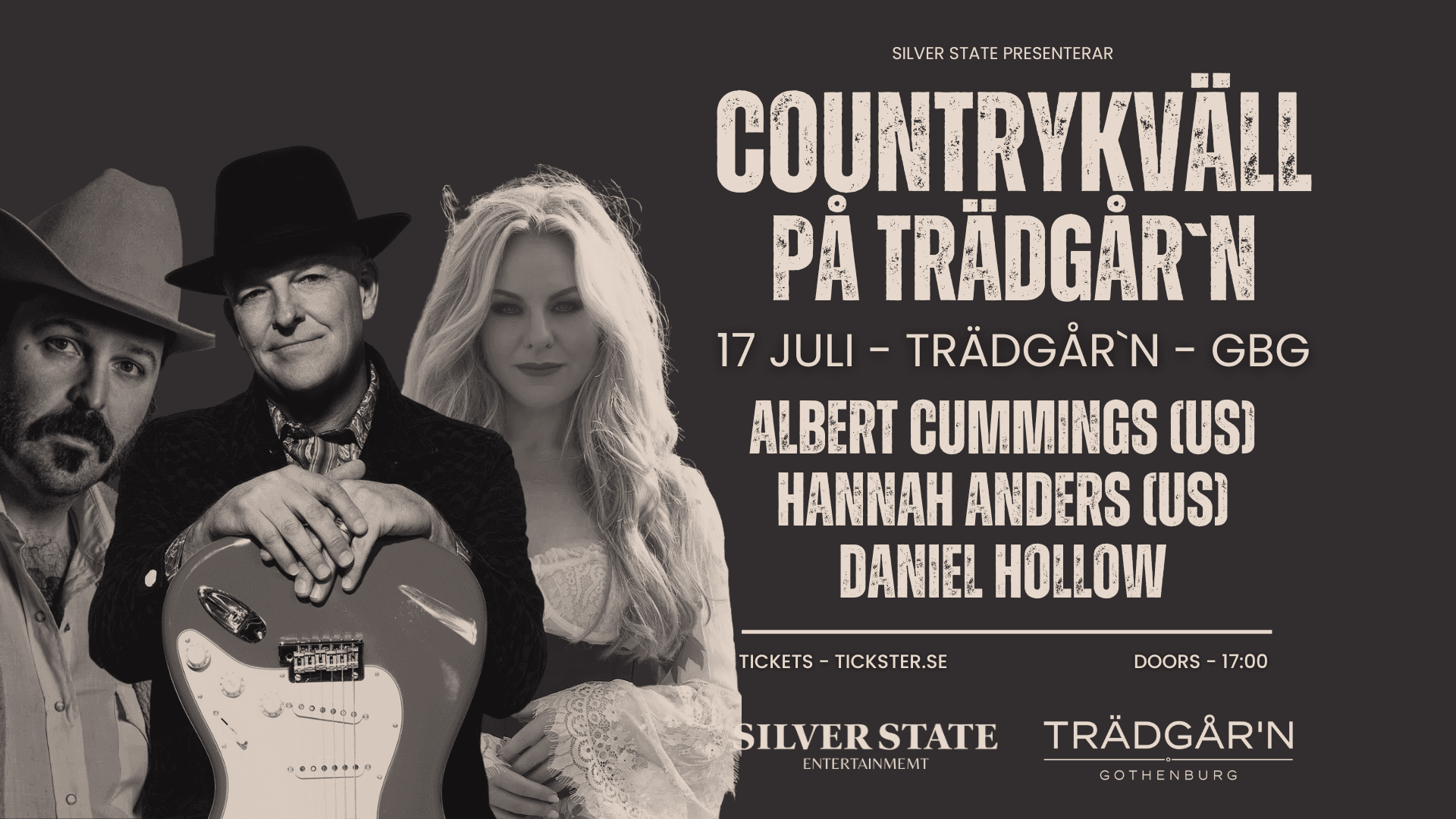 Countrykväll på Trädgår´n | 17:e juli