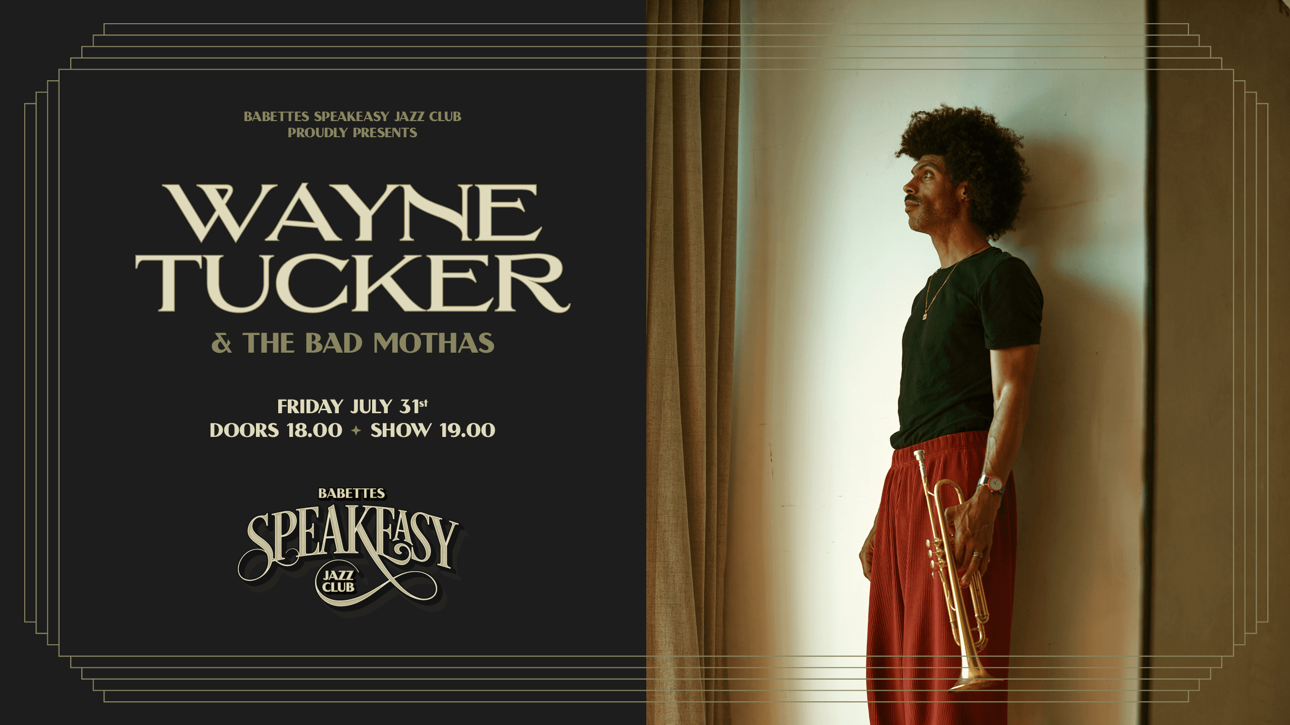 Babettes Speakeasy Jazz Club presents Wayne Tucker