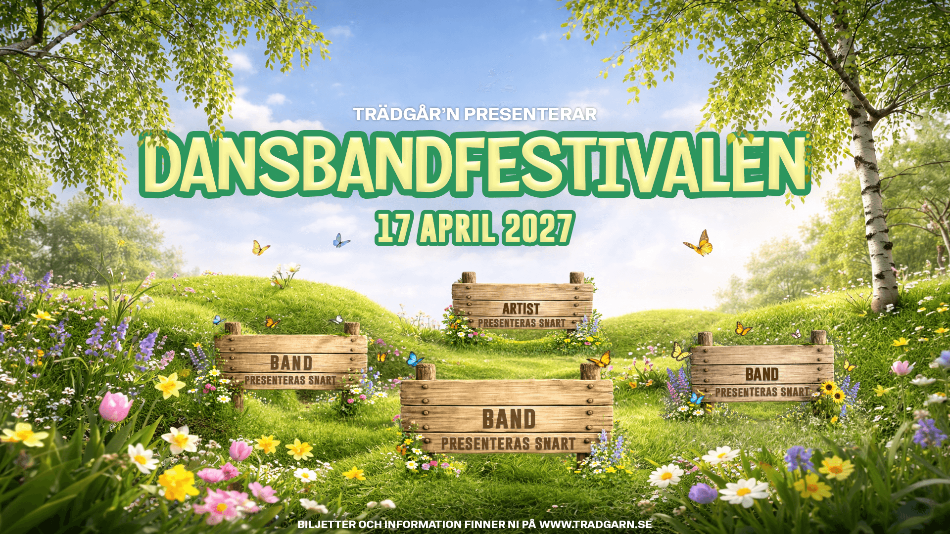 DANSBANDSFESTIVALEN - 17 APRIL - TRÄDGÅRN