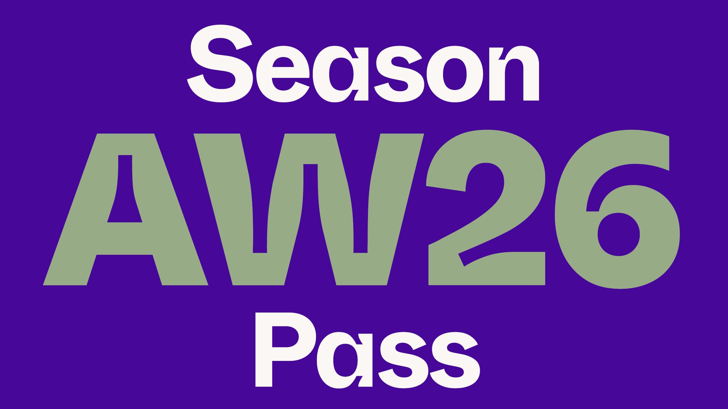 Season Pass Concerts AW26