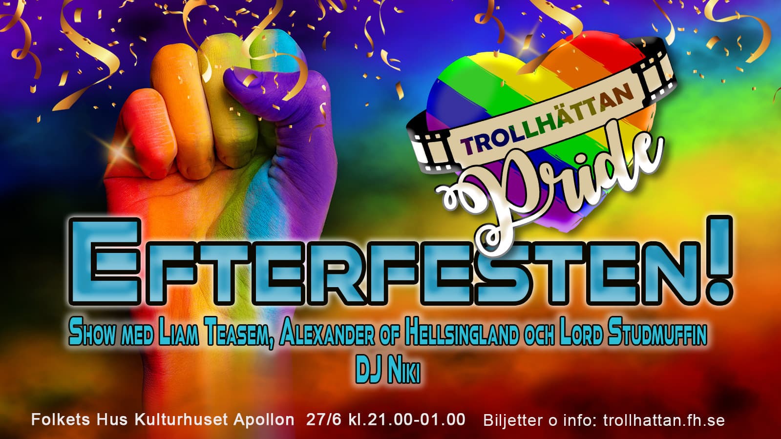 Trollhättan Pride - Efterfesten!