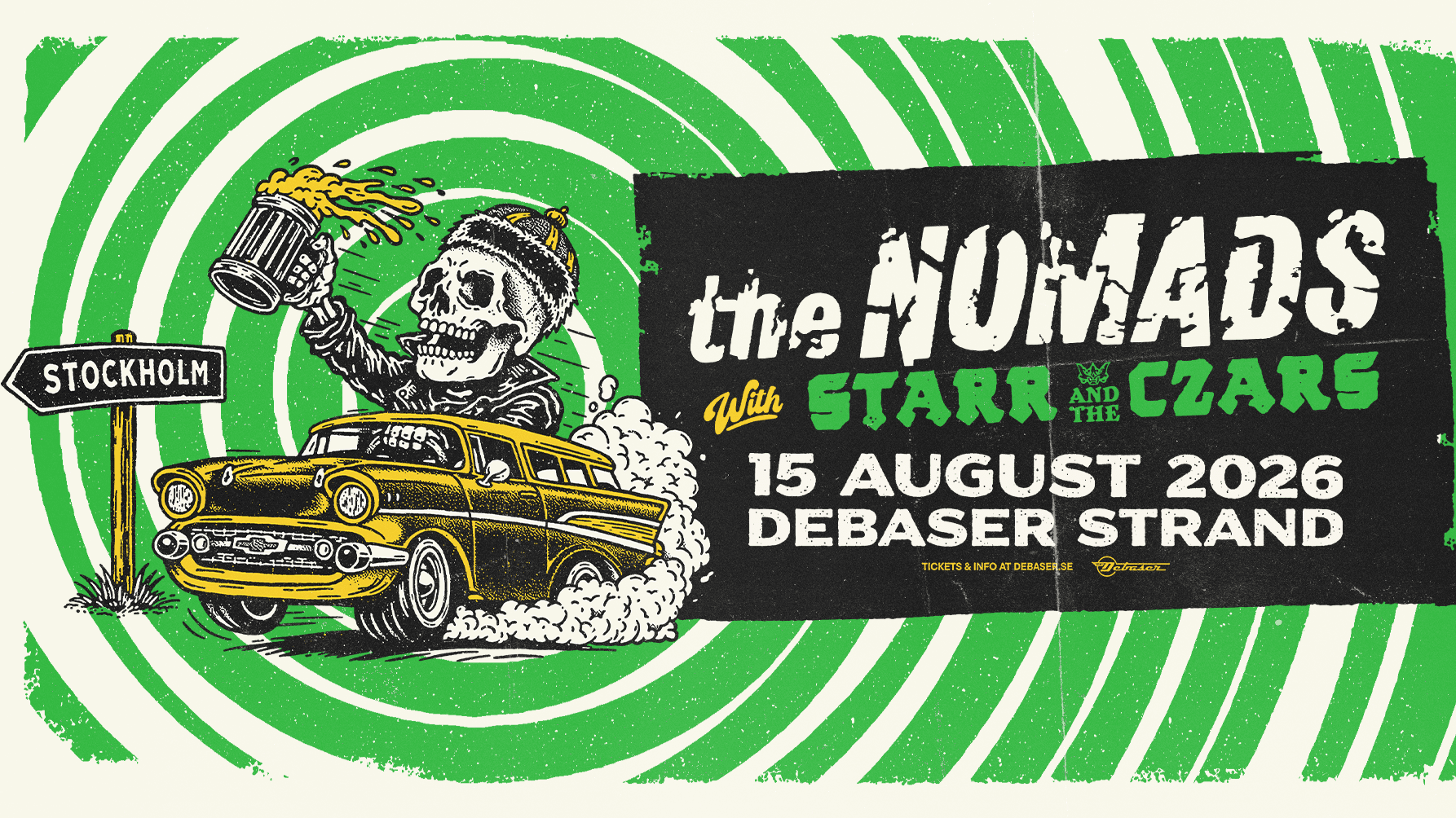 15/8 THE NOMADS + STARR AND THE CZARS | DEBASER