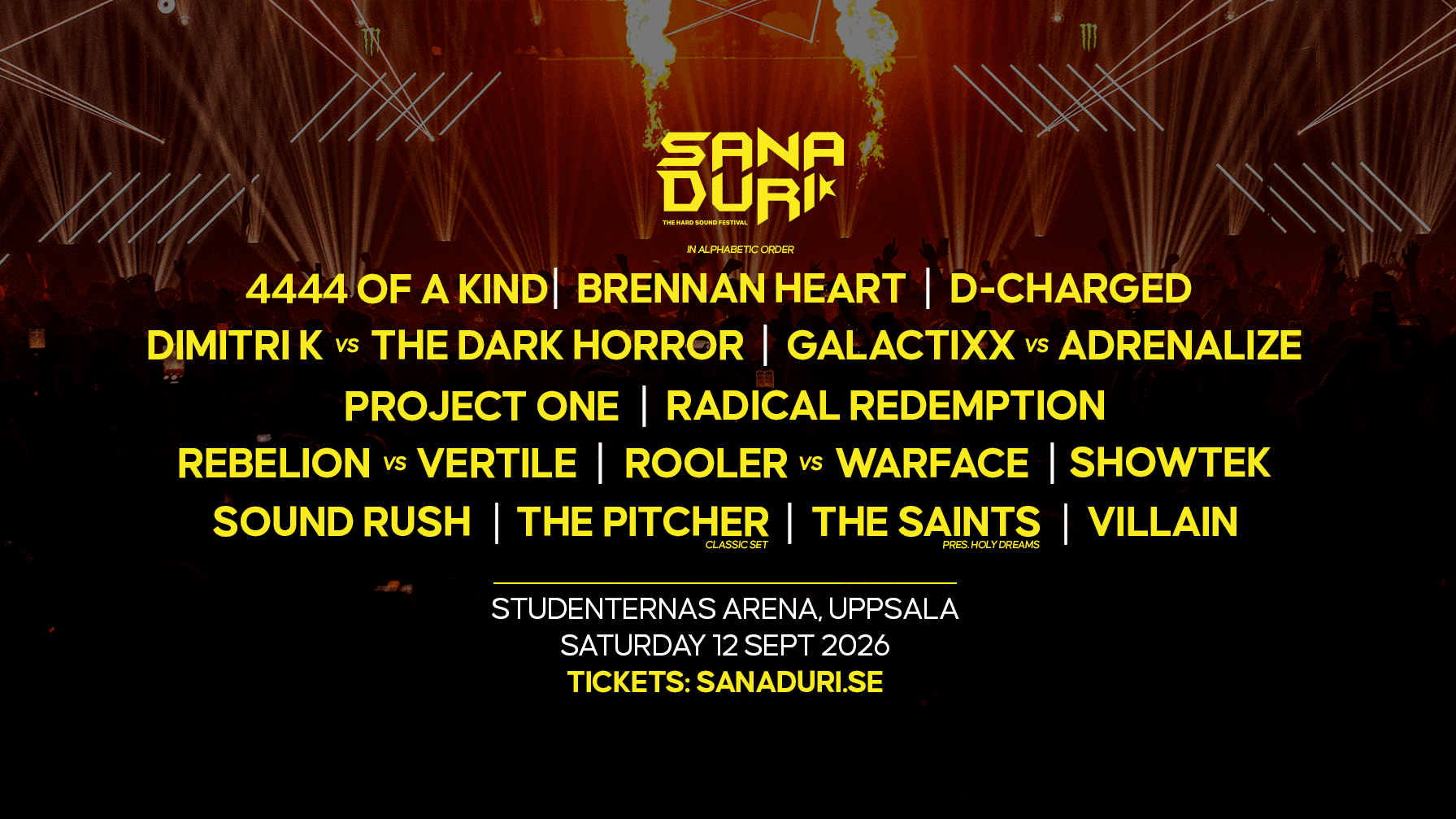 SANA DURI - THE NEW BEGINNING - SATURDAY SEP 12th