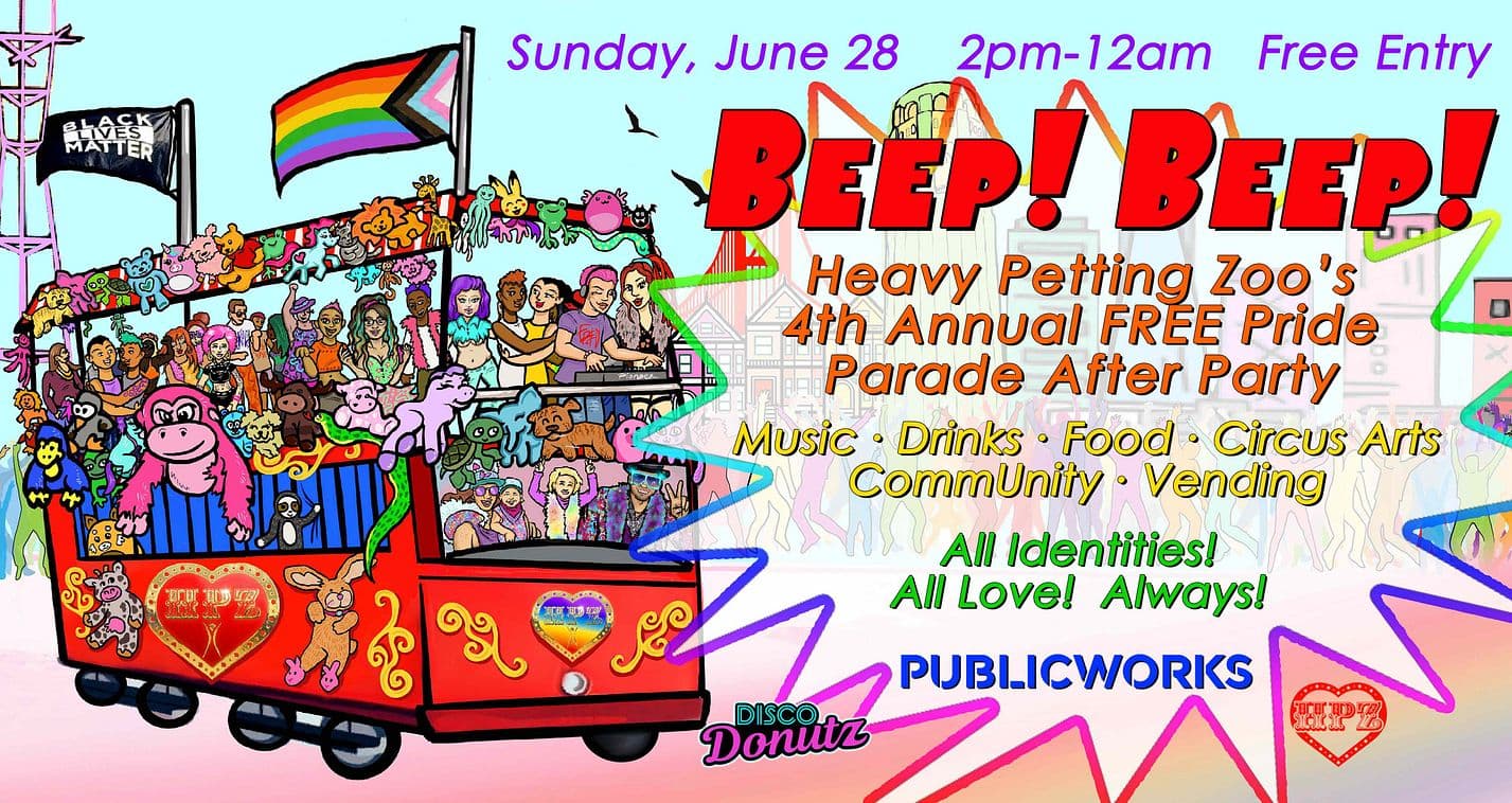 BEEP! BEEP! HPZ's 4th Annual Free Pride Parade After Party