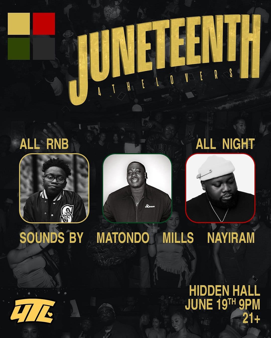 *JUNETEENTH R&B NIGHT* with sounds by Matondo, Mills, Nayiram