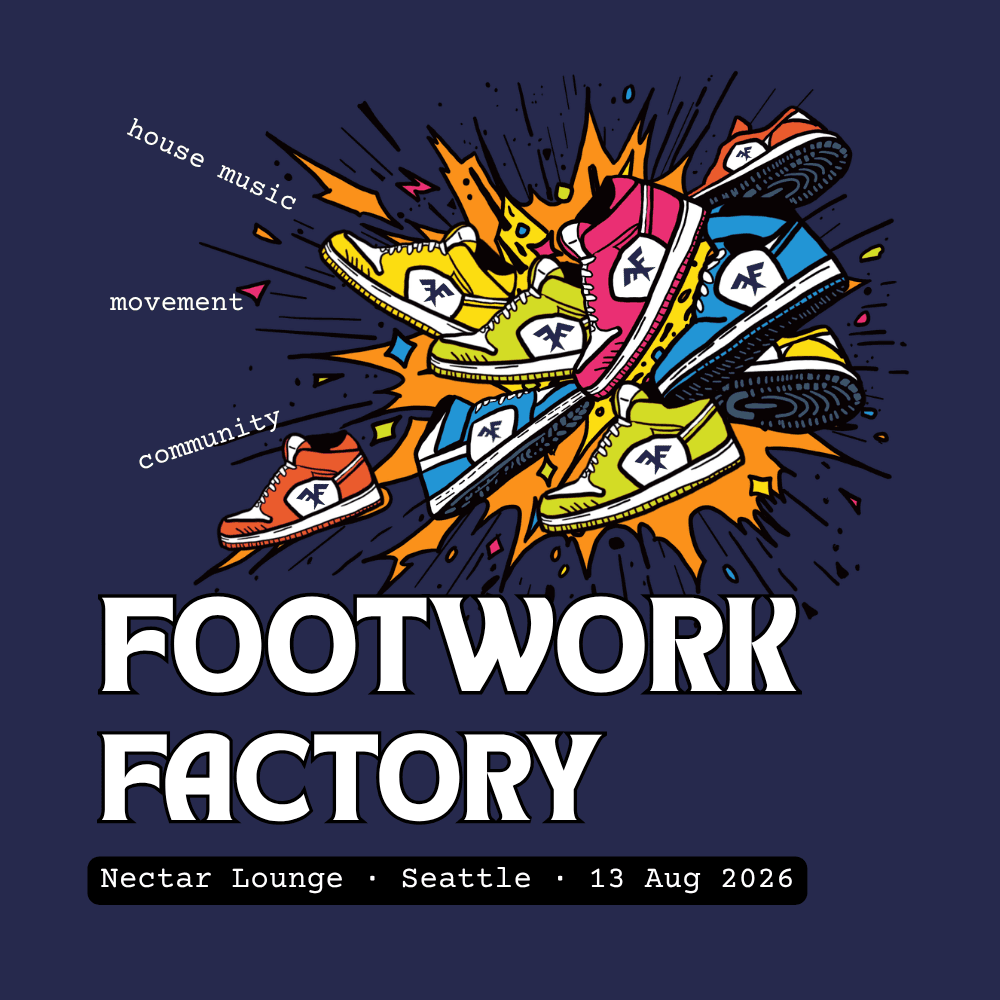 FOOTWORK FACTORY with DJs Ricky Rombo, DROŚE, Lucky Light, Mai Tai