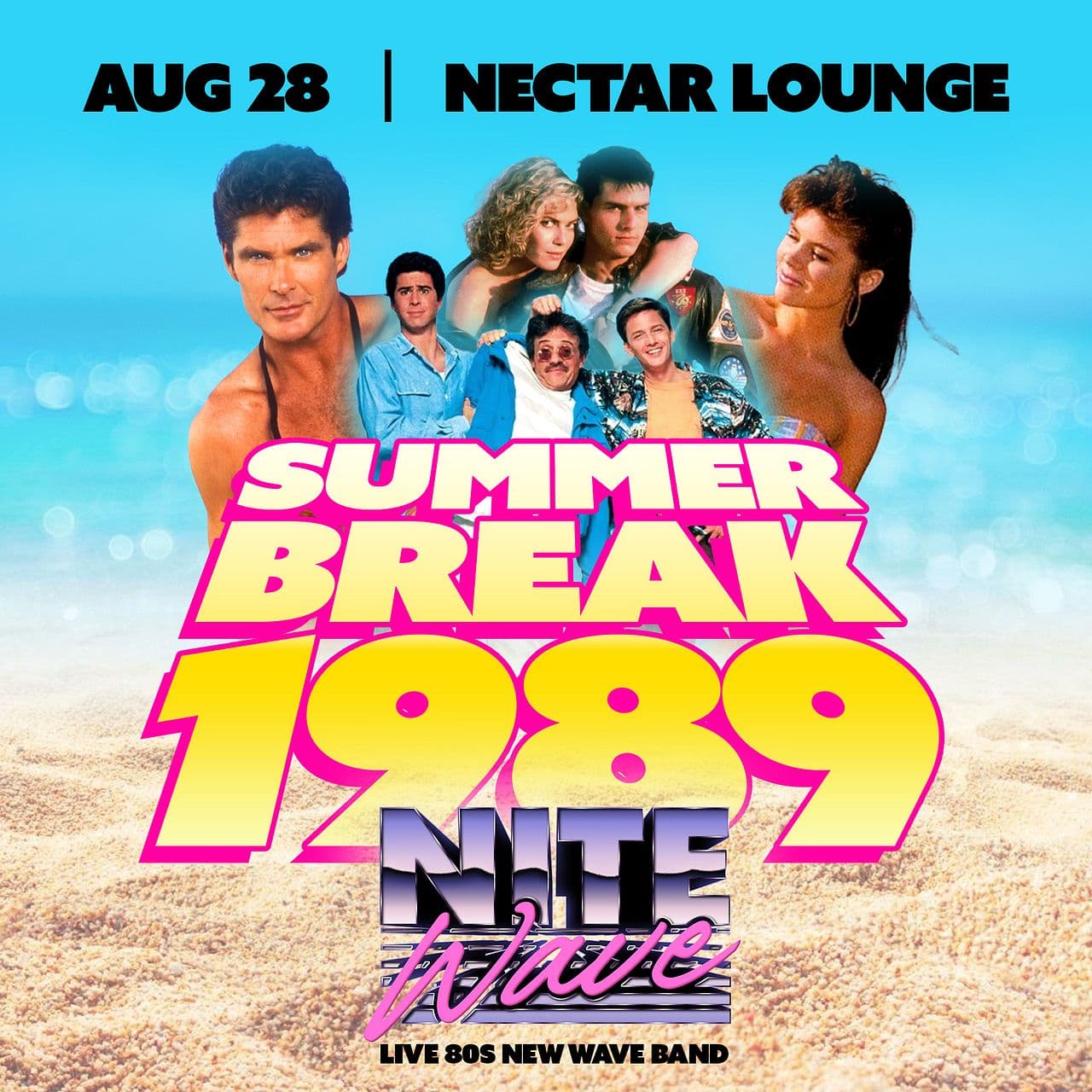 NITE WAVE (playing live '80s hits) and DJ Indica Jones