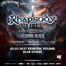 Motocultor Across Europe Tour 2027: Rhapsody of Fire + Serious Black i inni