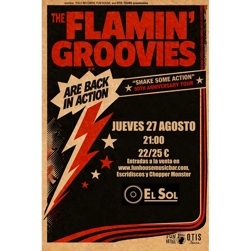 THE FLAMIN’ GROOVIES en EL SOL