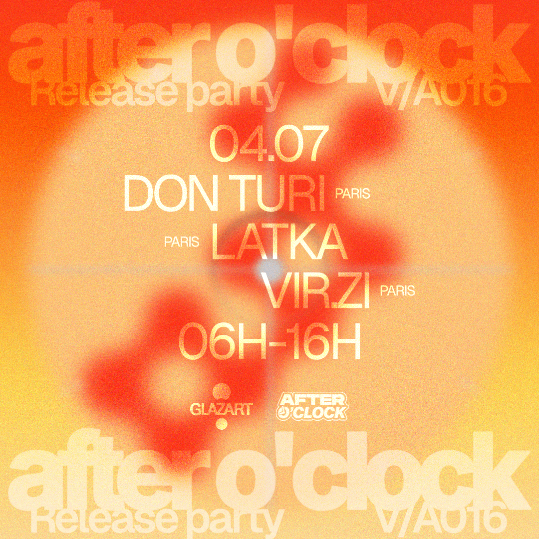 04.07.26 After O’Clock X La Plage Open Air : Release Party V/A016 : Don Turi, Latka, Vir.zi