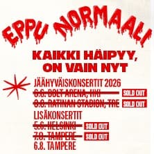 Eppu Normaali: Kaikki häipyy, on vain nyt -jäähyväiskeikat: Stadion- / areenakonsertit