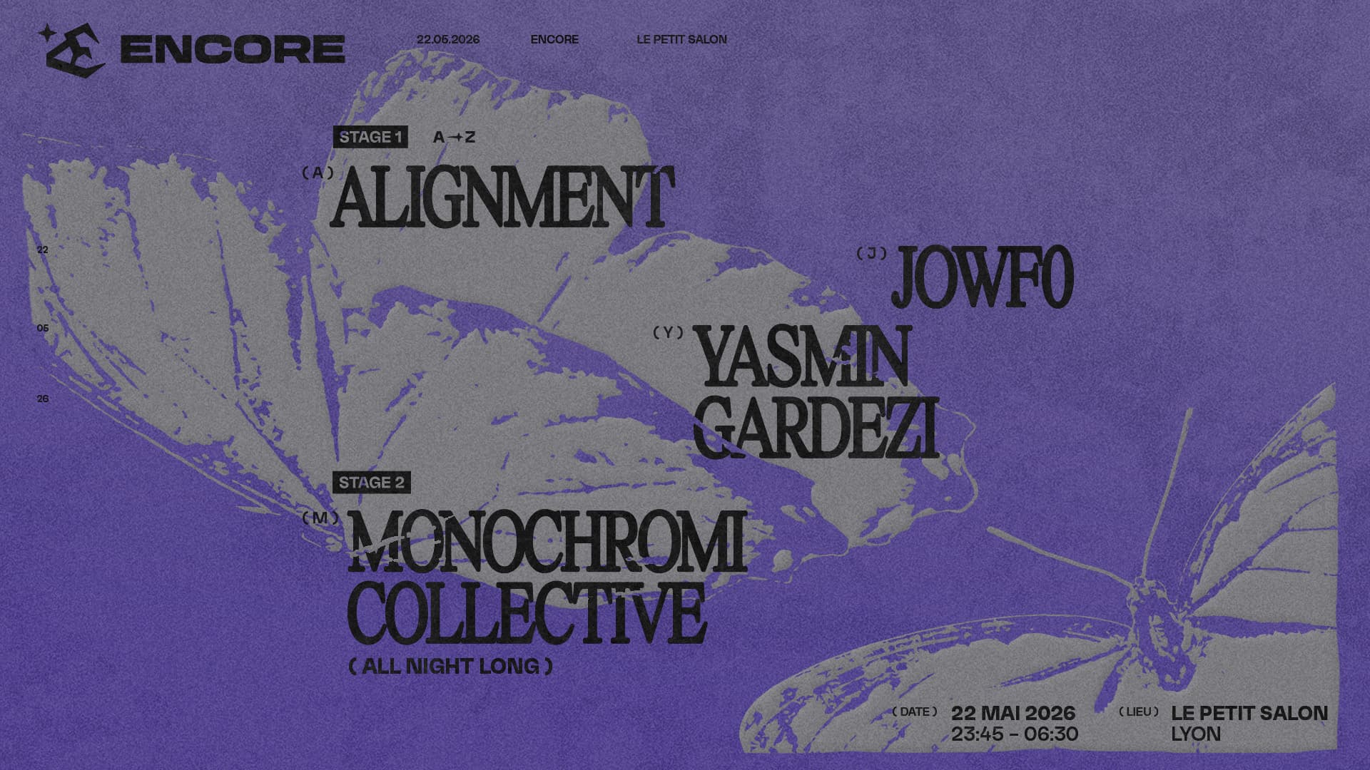 ALIGNMENT / JOWF0 / YASMIN GARDEZI & MORE