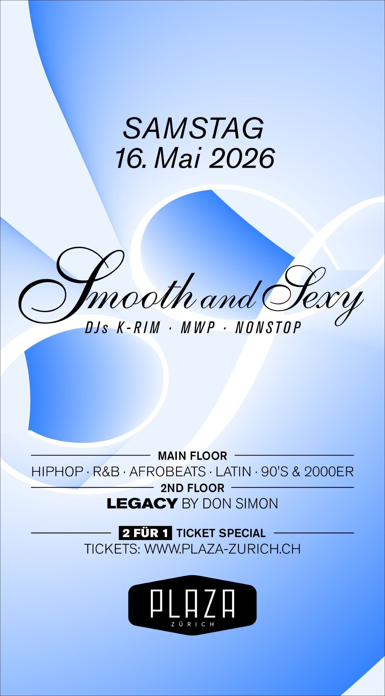 Smooth N SexyHipHop, R&B, Afrobeats, Dancehall, Latin Music, 90s & 2000er
