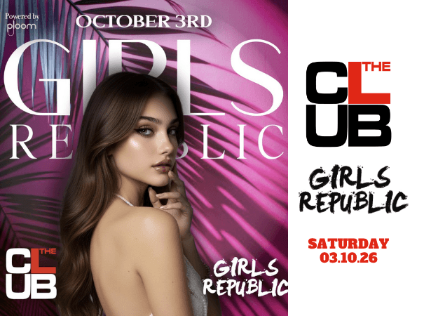 GIRLS REPUBLIC - Saturday 3 October 2026