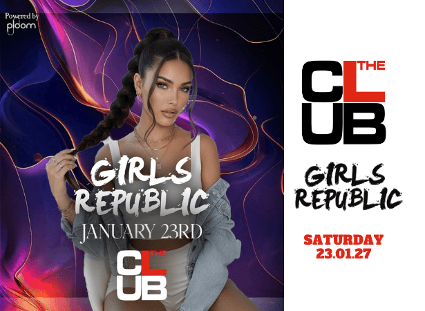 GIRLS REPUBLIC - Saturday 23 January 2027