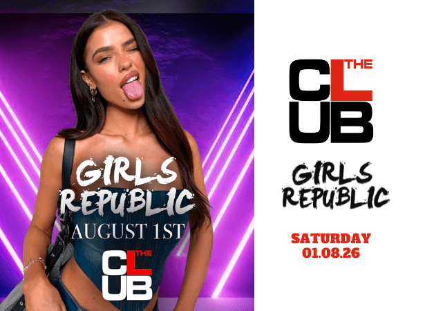 GIRLS REPUBLIC - Saturday 1 August 2026