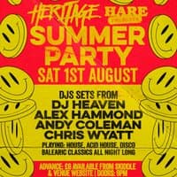 Heritage Summer Party w/ DJ Heaven, Alex Hammond & more!