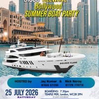 Disco Deewane Summer Bollywood Boat Party -Saturday 25thJuly2026