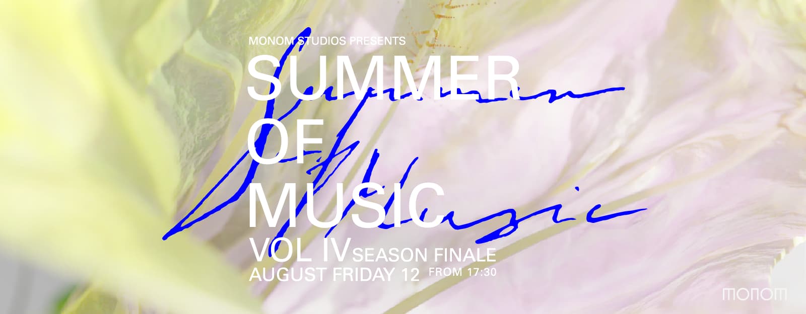 Monom Studios presents Summer of Music - Vol IV Season Finale with Argenis Brito performing live and sound installations by William Russell & Soundworks