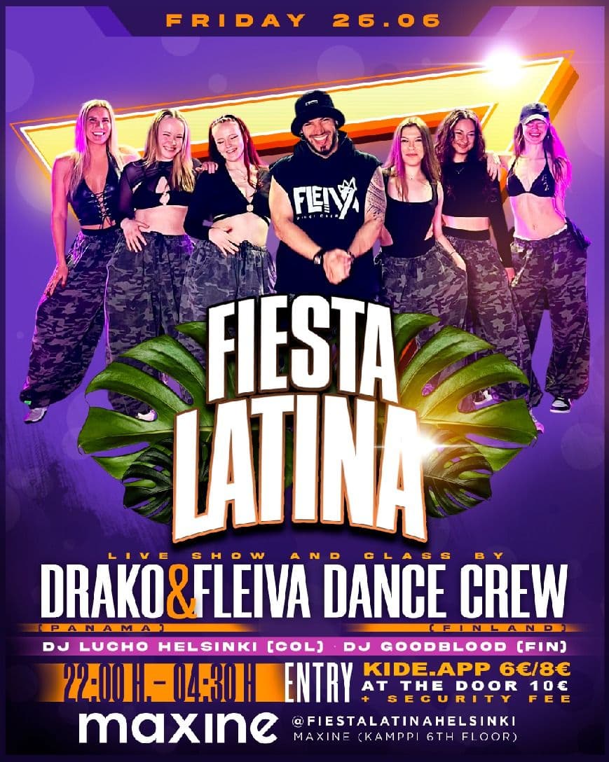 Fiesta Latina@Maxine 26.6 Pe. Drako and Fleiva Dance Crew
