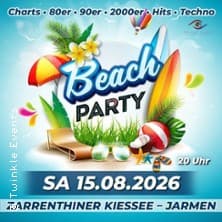 Beachparty w/ Zarrenthiner Kiessee - Charts | 80er | 90er | 2000er | Hits | Techno