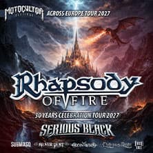 Rhapsody Of Fire + Serious Black - Motocultor across europe 2027
