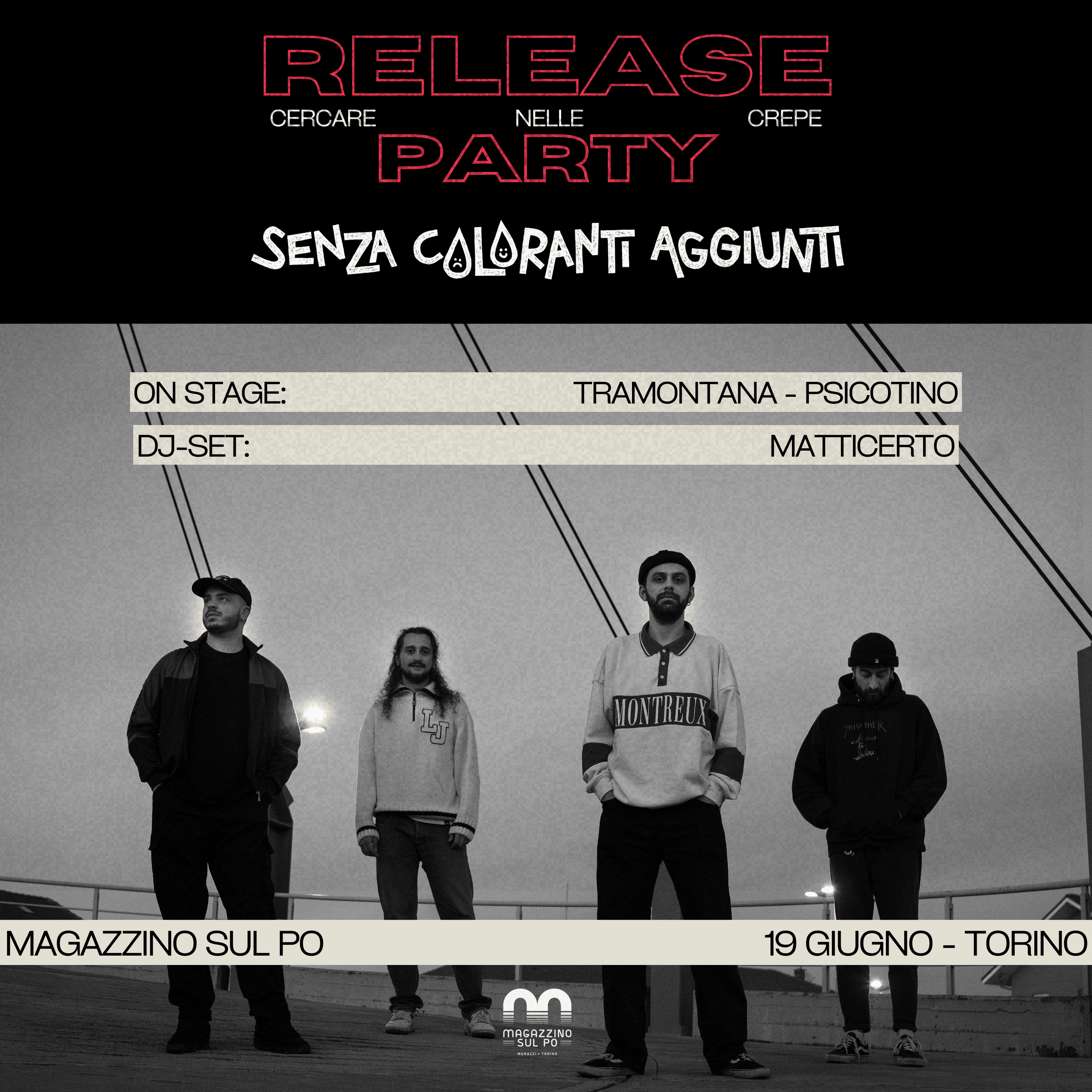 Senza coloranti aggiunti Release party