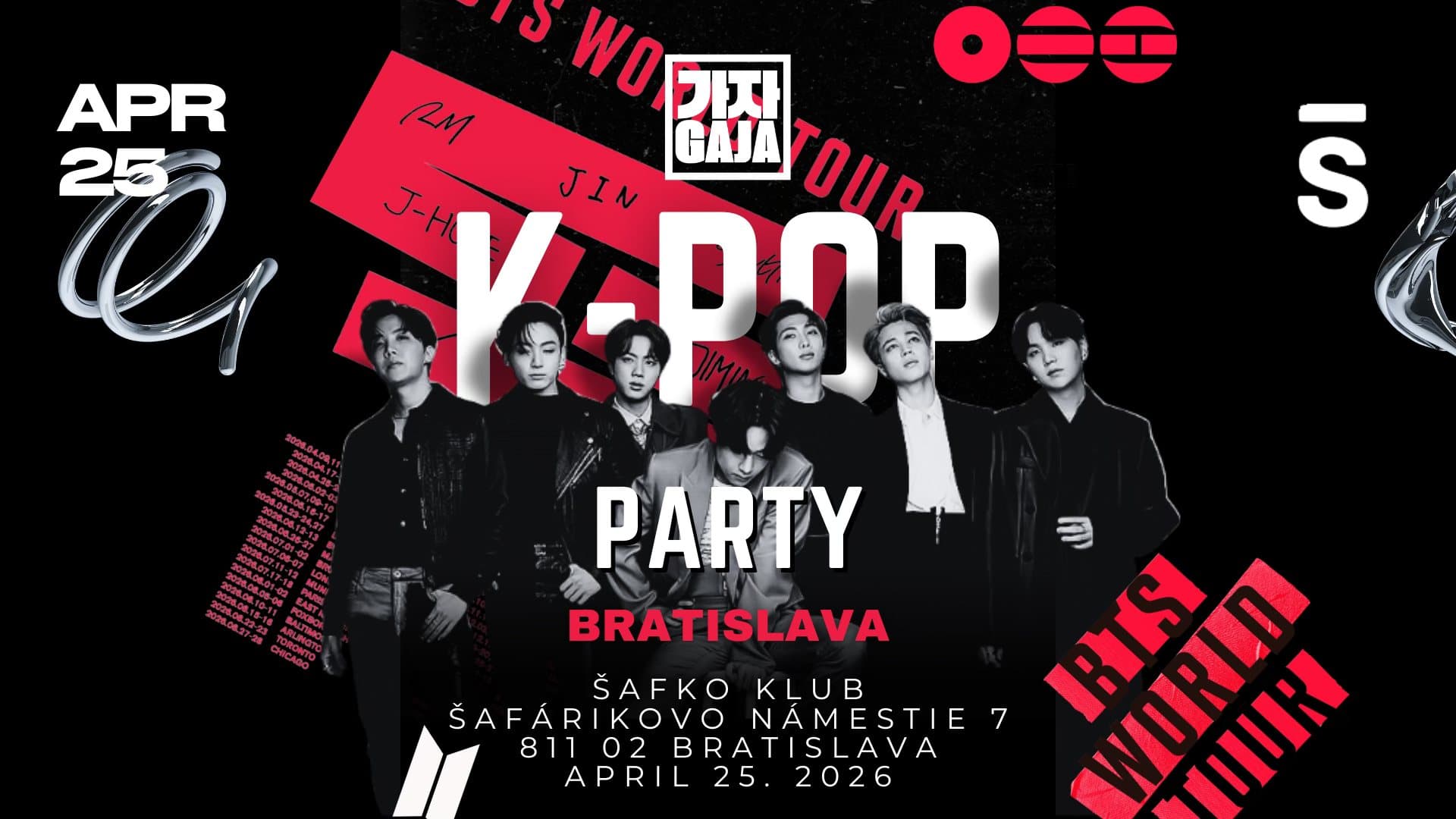 GAJA K-POP PARTY | SOBOTA 25.04