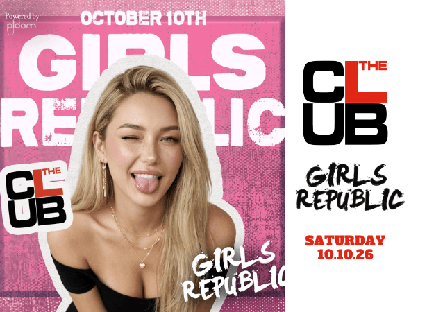 GIRLS REPUBLIC - Saturday 10 October 2026